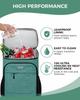 BAGLHER Cooler Backpack 30 Cans, Leakproof Waterproof Cooler Bag with 5 Reusable Ice Pack for Camping, Beach, Hiking, Green view 4