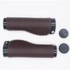 BBxunsless Mountain Bike Handlebar Lever Grips Vintage Handmade Leather Bike Grips Handlebar Inner Diameter 22.2mm Length 135mm for MTB BMX Mountain Bike (Brown-A) view 3