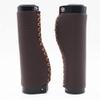 BBxunsless Mountain Bike Handlebar Lever Grips Vintage Handmade Leather Bike Grips Handlebar Inner Diameter 22.2mm Length 135mm for MTB BMX Mountain Bike (Brown-A) view 4