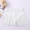 Womens Dance Booty Shorts Sexy High Waisted Pleated Tennis Skirts Ruffled Sheer Hot Short Pant Athletic Golf Yoga Shorts White view 4