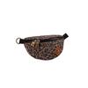 Revelry Amigo Waist Pack Hip Bag Small Exterior Trim, Brass Hardware for Men & Women Hip Bum Bag with WaterProof Zip Lock for Outdoors Workout Traveling Casual Running Hiking Cycling - Leopard view 1
