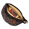 Revelry Amigo Waist Pack Hip Bag Small Exterior Trim, Brass Hardware for Men & Women Hip Bum Bag with WaterProof Zip Lock for Outdoors Workout Traveling Casual Running Hiking Cycling - Leopard view 4
