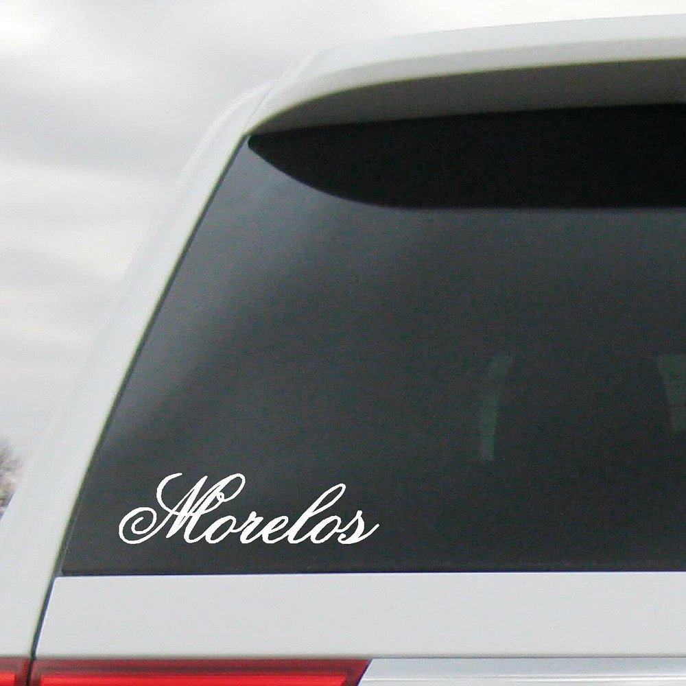 Kramer Morelos Mexico Sticker for Car Vinyl Decal Truck Window Vehicle Bumper Decal (8.5", White)
