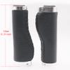 BBxunsless Mountain Bike Handlebar Lever Grips Vintage Handmade Leather Bike Grips Handlebar Inner Diameter 22.2mm Length 135mm for MTB BMX Mountain Bike (Black-B) view 2