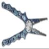 Ego Kryptek Fishing Pliers, Fishhook Remover, Weight Crimper, Stainless Steel Jaws, Aircraft Aluminum Body, Contoured Handle, Camo view 1