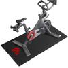 Bike Trainer Mat Compatible with Peloton Bike, for Treadmill & Row, THK 6mm, Under Mat Protect Hardwood Floor Carpet, Trainer Accessory for Indoor Stationary Exercise Bicycle view 2