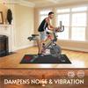 Bike Trainer Mat Compatible with Peloton Bike, for Treadmill & Row, THK 6mm, Under Mat Protect Hardwood Floor Carpet, Trainer Accessory for Indoor Stationary Exercise Bicycle view 3