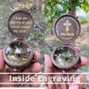 Personalized Engraved Compass, Inspirational Gift, Confirmation Gift Compass, Baptism Gifts, Graduation Gift Compass (Custom Engraving) view 2