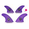 Catch Surf Ultra Hi-Perf Honyecomb Quad Surfboard Fin Set - Purple view 1