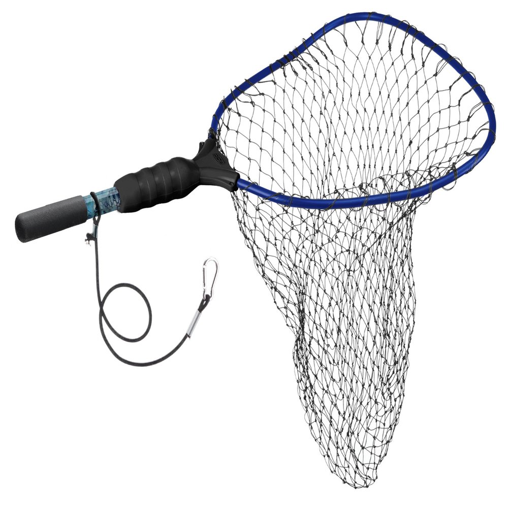 Ego S1 Slider Fishing Net, Ultimate Fishermens Tool Fixed Handle, Replaceable Head, Salt & Freshwater, 17x19 Inch Hoop