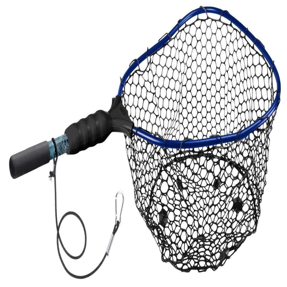 Ego S1 Slider Fishing Net, Ultimate Fishermens Tool Fixed Handle, Replaceable Head, Salt & Freshwater, 17x19 Inch Hoop