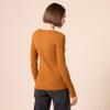 Amazon Essentials Women's Long-Sleeve Sweater Fine Gauge Stretch Scoop Neck, Available in Plus Sizes, Dark Caramel, Medium view 3