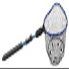 Ego S2 Slider Fishing Net, Ultimate Fishermens Tool Telescoping Handle, Replaceable Head, Salt & Freshwater, 18-36" Handle, 17x19 Inch Hoop view 1