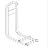 EZGO/Club Car/Yamaha Golf Cart Rear Seat Safety Grab Bar/Hand Rail view 2