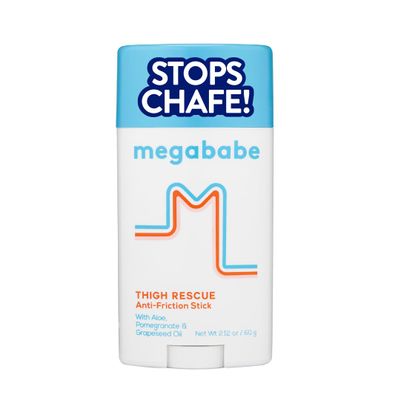 Megababe Thigh Rescue Anti-Chafe Stick | Prevents skin chafe & irritation | Thighs, arms, bra-lines & more | Summer Vacation Essentials | 2.12oz (Pack of 2)