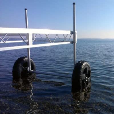 Roll-in Dock Wheel Kit (Round Kit for 4' Wide Dock)