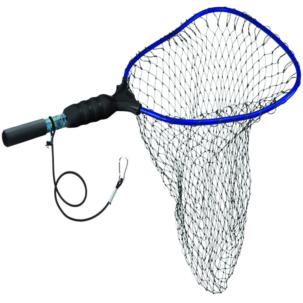 Ego S1 Slider Fishing Net, Ultimate Fishermens Tool Fixed Handle, Replaceable Head, Salt & Freshwater, 17x19 Inch Hoop