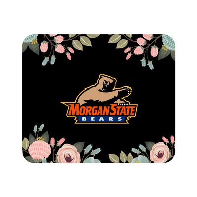 Mouse Pad, Fabric, Morgan State University Standard/Floral Pink