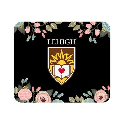 Mouse Pad, Fabric, Lehigh University Standard/Floral Pink