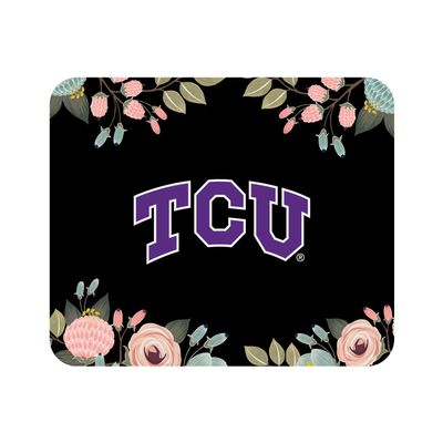 Mouse Pad, Fabric, Texas Christian University Standard/Floral Pink