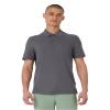 32 Degrees Mens Regular-Fit Short Sleeve Cotton Pique Polo Shirt, Charcoal, Large view 1