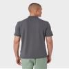 32 Degrees Mens Regular-Fit Short Sleeve Cotton Pique Polo Shirt, Charcoal, Large view 3