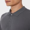 32 Degrees Mens Regular-Fit Short Sleeve Cotton Pique Polo Shirt, Charcoal, Large view 4