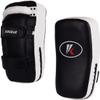 Kruzak Muay Thai Kick Pad for Training, Kicking Strike Shield for Kickboxing Martial Arts Sparring Taekwondo Muay Thai MMA Karate and Combat Sports (Black/White Pack of 2) view 1