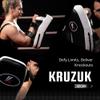 Kruzak Muay Thai Kick Pad for Training, Kicking Strike Shield for Kickboxing Martial Arts Sparring Taekwondo Muay Thai MMA Karate and Combat Sports (Black/White Pack of 2) view 3