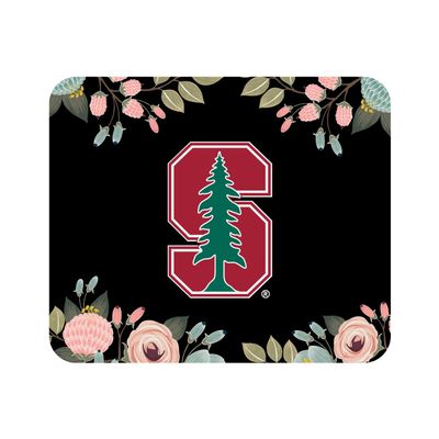Mouse Pad, Fabric, Stanford University Standard/Floral Pink