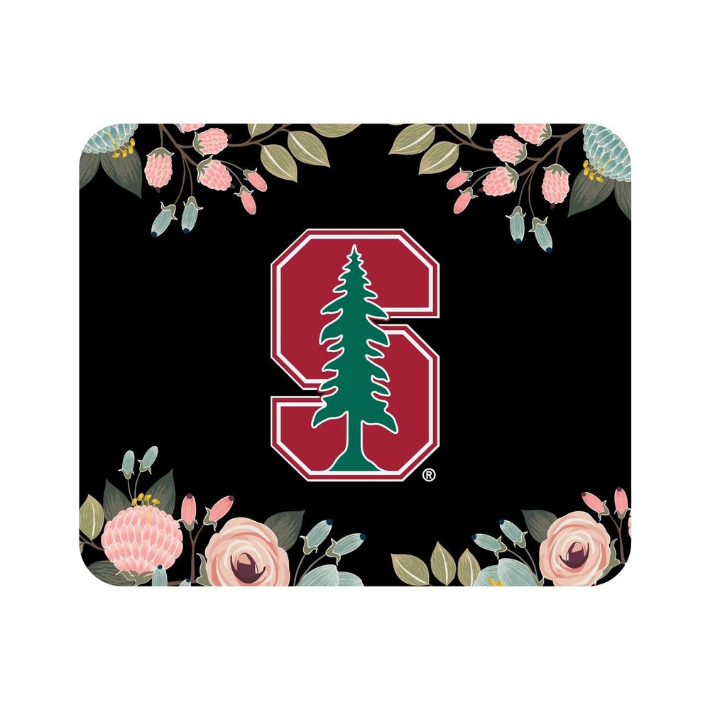Mouse Pad, Fabric, Stanford University Standard/Floral Pink