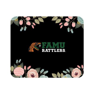 Mouse Pad, Fabric, Florida A&M University Standard/Floral Pink