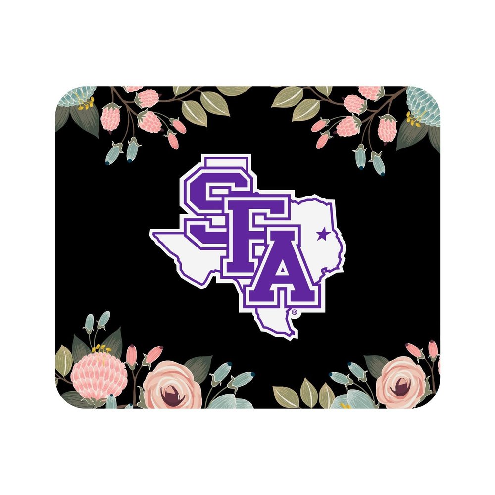 Mouse Pad, Fabric, Stephen F. Austin State University Standard/Floral Pink