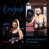 Kruzak Muay Thai Kick Pad for Training, Kicking Strike Shield for Kickboxing Martial Arts Sparring Taekwondo Muay Thai MMA Karate and Combat Sports (Black/Blue Pack of 2) view 4