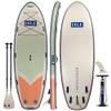 ISLE Megalodon Inflatable Stand Up Paddle Board & iSUP Bundle Accessory Pack - Up to 1,050 lbs Capacity  Durable, Lightweight, Stable  12' L x 45" W x 8" OR 15' L x 56" W x 8" (Seafoam/Peach, 15') view 1