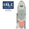 ISLE Megalodon Inflatable Stand Up Paddle Board & iSUP Bundle Accessory Pack - Up to 1,050 lbs Capacity  Durable, Lightweight, Stable  12' L x 45" W x 8" OR 15' L x 56" W x 8" (Seafoam/Peach, 15') view 2