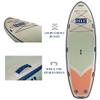 ISLE Megalodon Inflatable Stand Up Paddle Board & iSUP Bundle Accessory Pack - Up to 1,050 lbs Capacity  Durable, Lightweight, Stable  12' L x 45" W x 8" OR 15' L x 56" W x 8" (Seafoam/Peach, 15') view 3