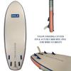 ISLE Megalodon Inflatable Stand Up Paddle Board & iSUP Bundle Accessory Pack - Up to 1,050 lbs Capacity  Durable, Lightweight, Stable  12' L x 45" W x 8" OR 15' L x 56" W x 8" (Seafoam/Peach, 15') view 4