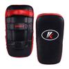 Kruzak Muay Thai Kick Pad for Training, Kicking Strike Shield for Kickboxing Martial Arts Sparring Taekwondo Muay Thai MMA Karate and Combat Sports (Black/Red Pack of 2) view 1