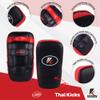 Kruzak Muay Thai Kick Pad for Training, Kicking Strike Shield for Kickboxing Martial Arts Sparring Taekwondo Muay Thai MMA Karate and Combat Sports (Black/Red Pack of 2) view 2