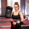 Kruzak Muay Thai Kick Pad for Training, Kicking Strike Shield for Kickboxing Martial Arts Sparring Taekwondo Muay Thai MMA Karate and Combat Sports (Black/Red Pack of 2) view 4