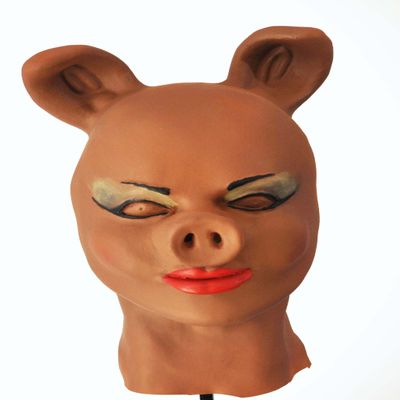 MakupArtist Afro American Miss Piggy Sue Realistic Female Pig Foam Latex Mask