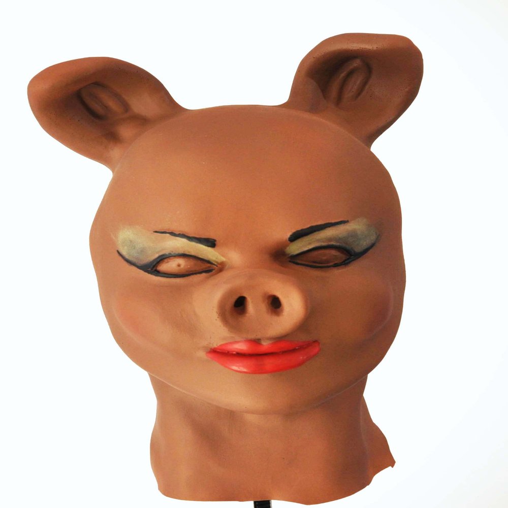 MakupArtist Afro American Miss Piggy Sue Realistic Female Pig Foam Latex Mask