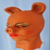MakupArtist Afro American Miss Piggy Sue Realistic Female Pig Foam Latex Mask view 2
