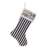 Melrose International Striped Holiday Stocking (Set of 3) view 1