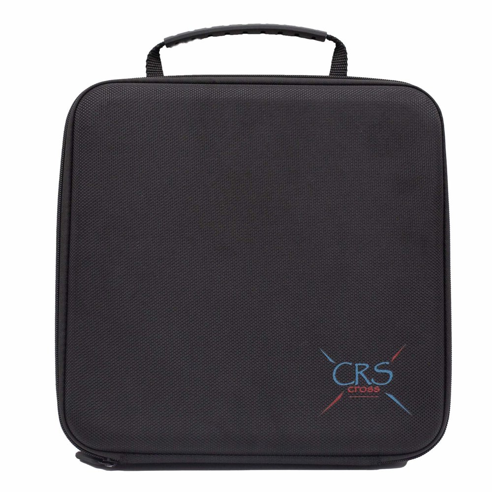 CRS Cross Figure Skating Spinner. Off Ice Spinning Training Aid for Ice Skaters, Gymnastics, Dance and Ballet. Metal 8 Inch Spin Trainer for Any Flat Surface. (Spinner Case)