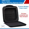 CRS Cross Figure Skating Spinner. Off Ice Spinning Training Aid for Ice Skaters, Gymnastics, Dance and Ballet. Metal 8 Inch Spin Trainer for Any Flat Surface. (Spinner Case) view 2