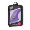Catch Surf Ultra Hi-Perf Honyecomb Tri Surfboard Fin Set - Purple view 3