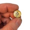 Survival Button Compass | Small, Inexpensive, Air-damped Brass Compasses | Great for Survival Kits, School Teaching Projects, Jewelry Making, Camping, and Hiking (Large - 12 Pieces) view 2