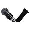 Scott Edward Knitted Golf Head Covers 4PCS Handmade Fit Well for Driver and Fairway Woods with Long Neck Pom Pom Golf Club Headcovers Set (Black Star) view 4